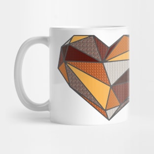 Patterned Heart Mug